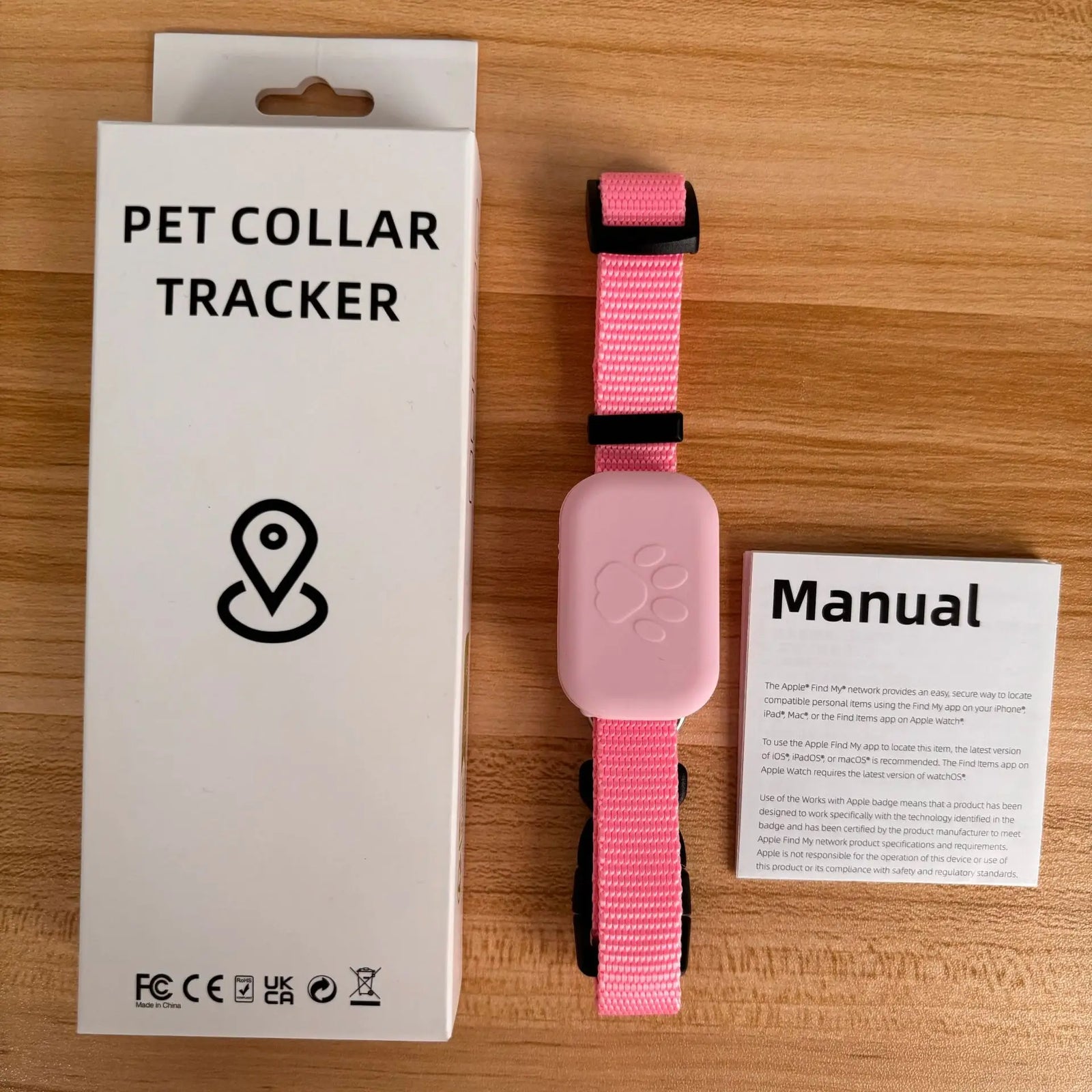 Rastreador Pet para Coleira Compatível com Apple Buscara