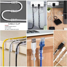 Clips Organizador de Cabos Autoadesivos