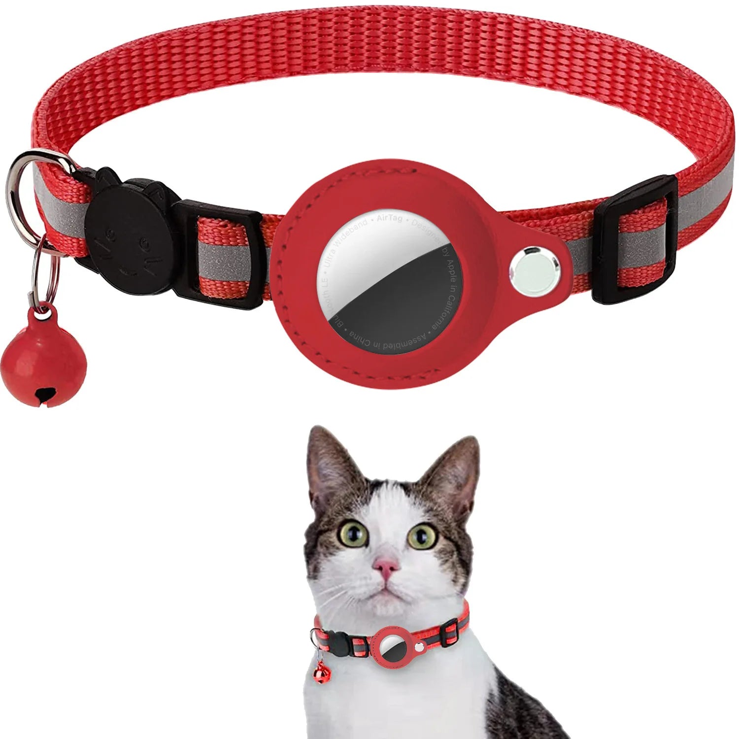 Coleira para Gato com Suporte para AirTag