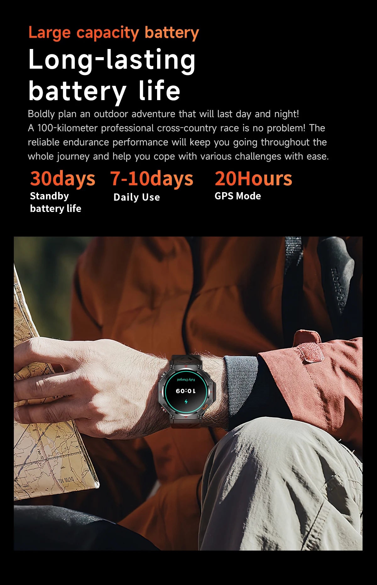 Smartwatch T-Rex 3 com GPS, Bússola e Tela AMOLED