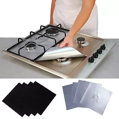 Kit com 4 Protetores Reutilizáveis para Fogão
