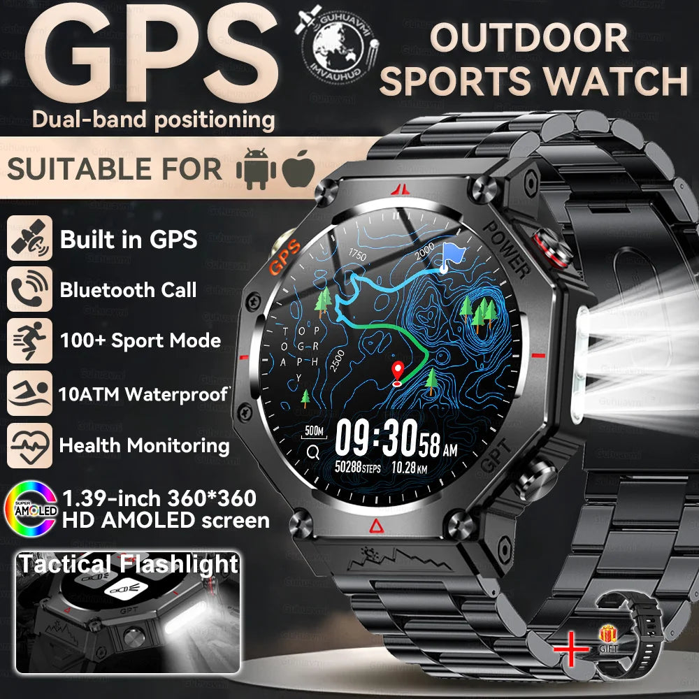 Smartwatch T-Rex 3 com GPS, Bússola e Tela AMOLED