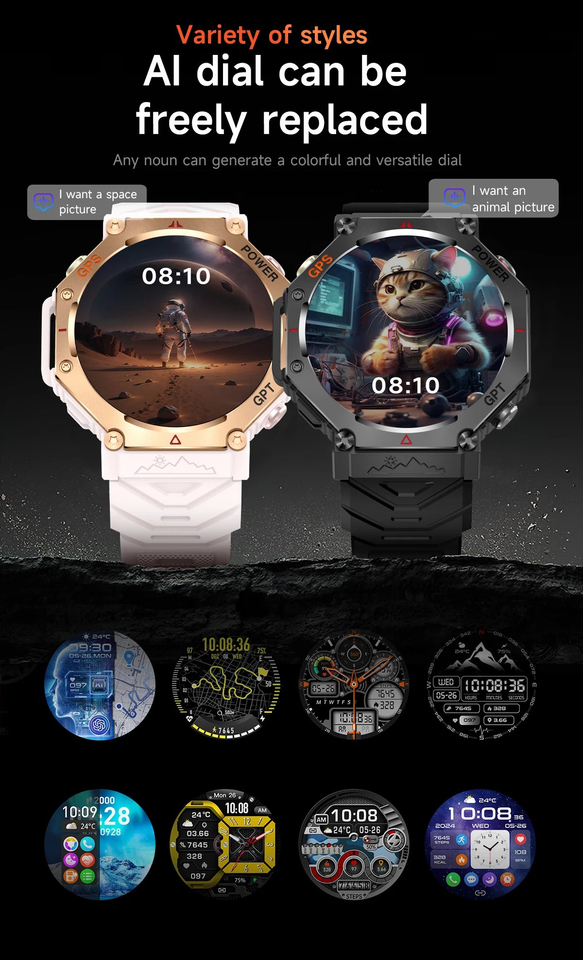 Smartwatch T-Rex 3 com GPS, Bússola e Tela AMOLED