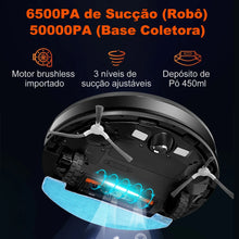 Robô Aspirador Inteligente ABIR K30 com Base Autoesvaziável