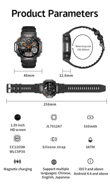 Smartwatch T-Rex 3 com GPS, Bússola e Tela AMOLED
