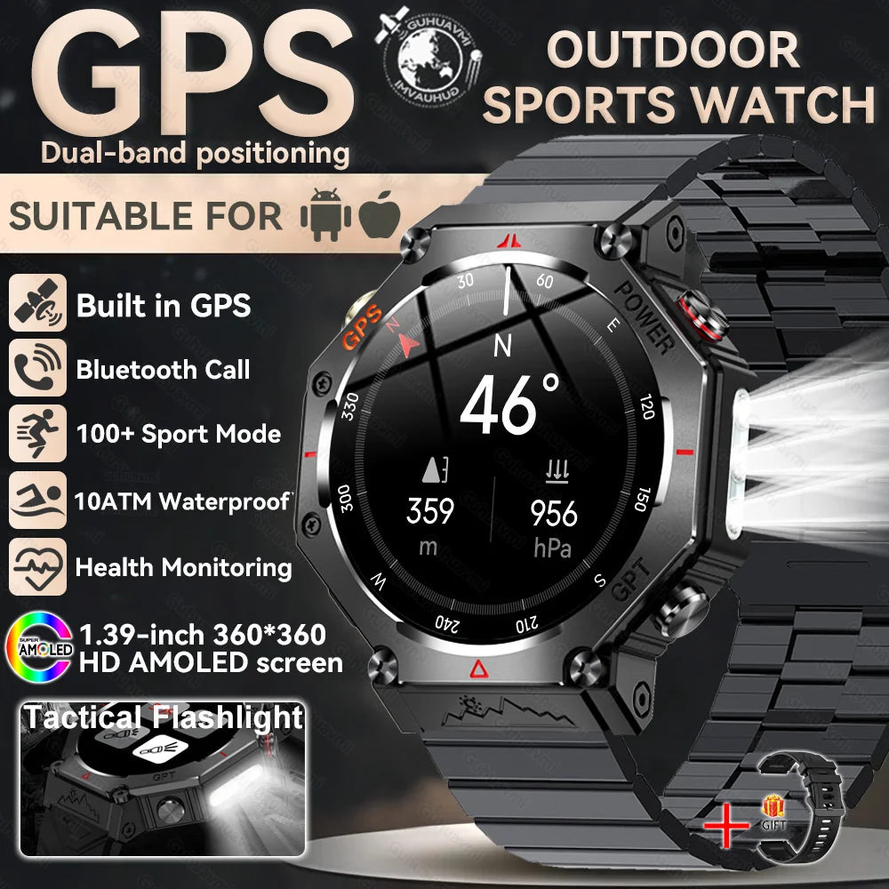 Smartwatch T-Rex 3 com GPS, Bússola e Tela AMOLED