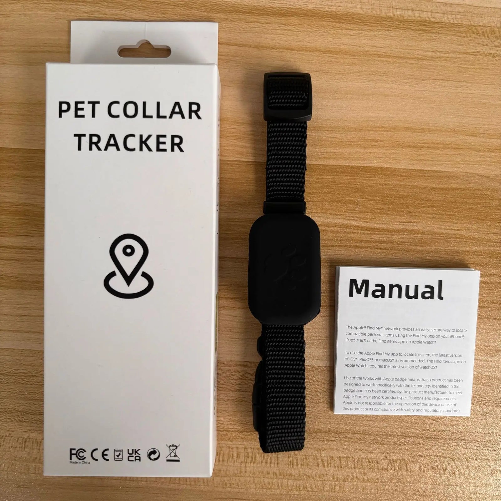 Rastreador Pet para Coleira Compatível com Apple Buscara