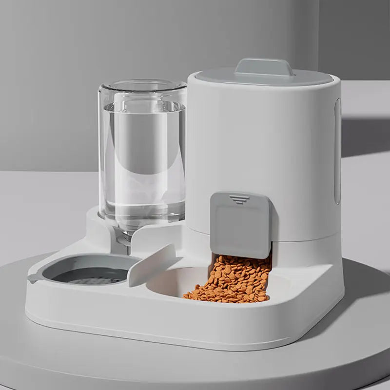 Comedouro e Bebedouro Automático por Gravidade para Gatos