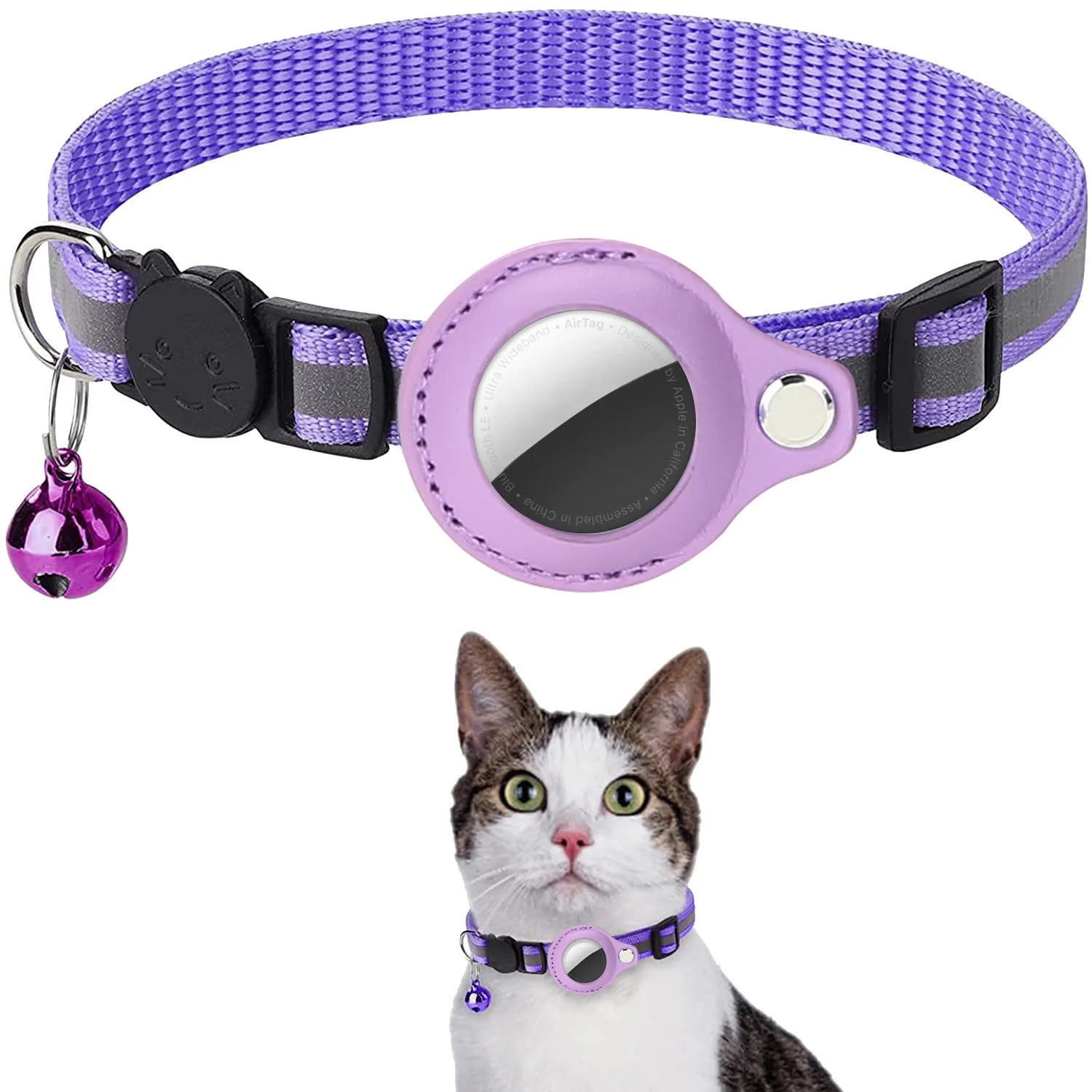 Coleira para Gato com Suporte para AirTag