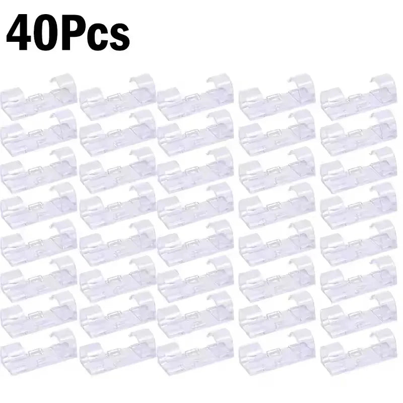 Clips Organizador de Cabos Autoadesivos