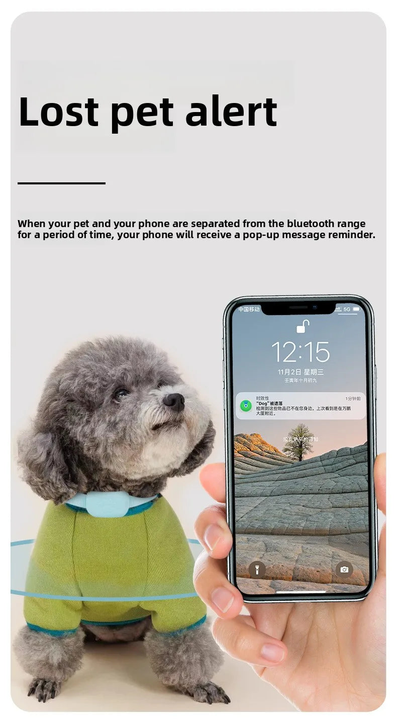 Rastreador Pet para Coleira Compatível com Apple Buscara