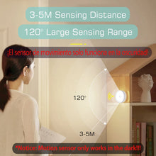 Luz Noturna LED Recarregável com Sensor de Movimento