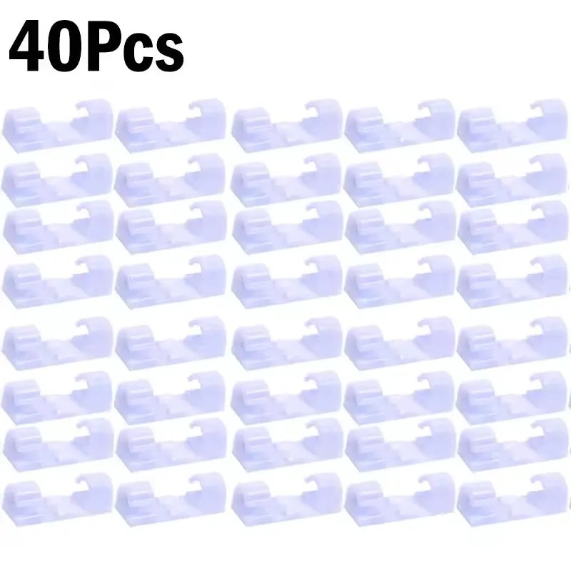 Clips Organizador de Cabos Autoadesivos
