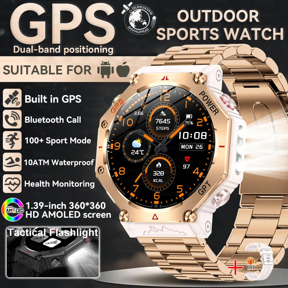 Smartwatch T-Rex 3 com GPS, Bússola e Tela AMOLED