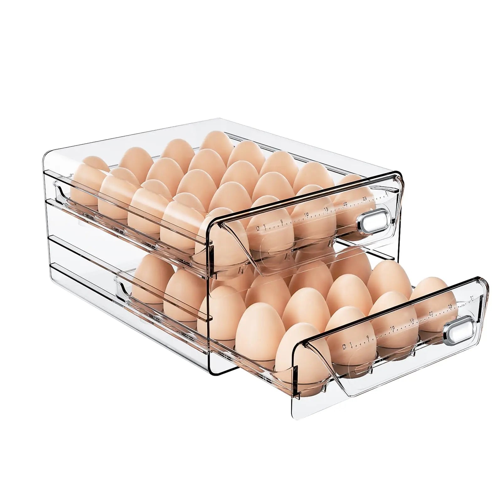 Organizador de Ovos para Geladeira com Gavetas