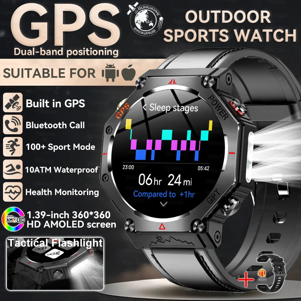 Smartwatch T-Rex 3 com GPS, Bússola e Tela AMOLED