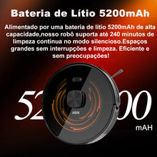 Robô Aspirador Inteligente ABIR K30 com Base Autoesvaziável