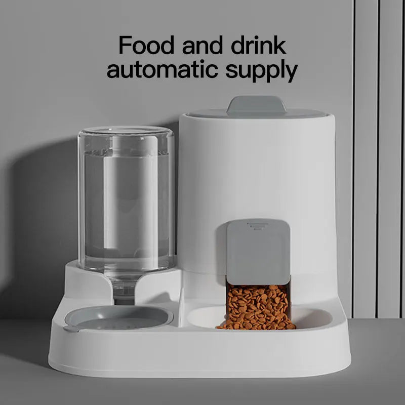 Comedouro e Bebedouro Automático por Gravidade para Gatos