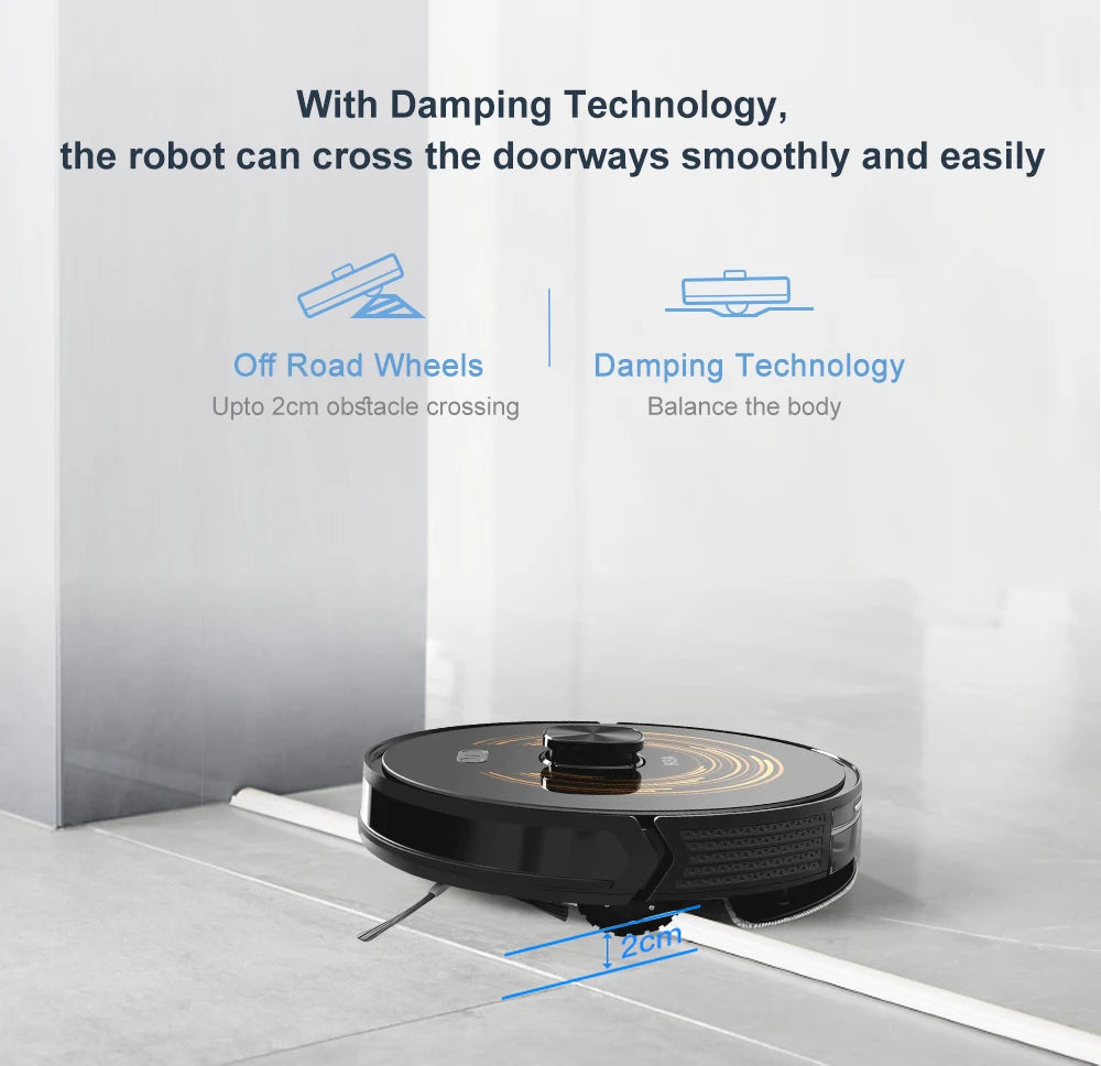Robô Aspirador Inteligente ABIR K30 com Base Autoesvaziável