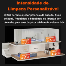 Robô Aspirador Inteligente ABIR K30 com Base Autoesvaziável