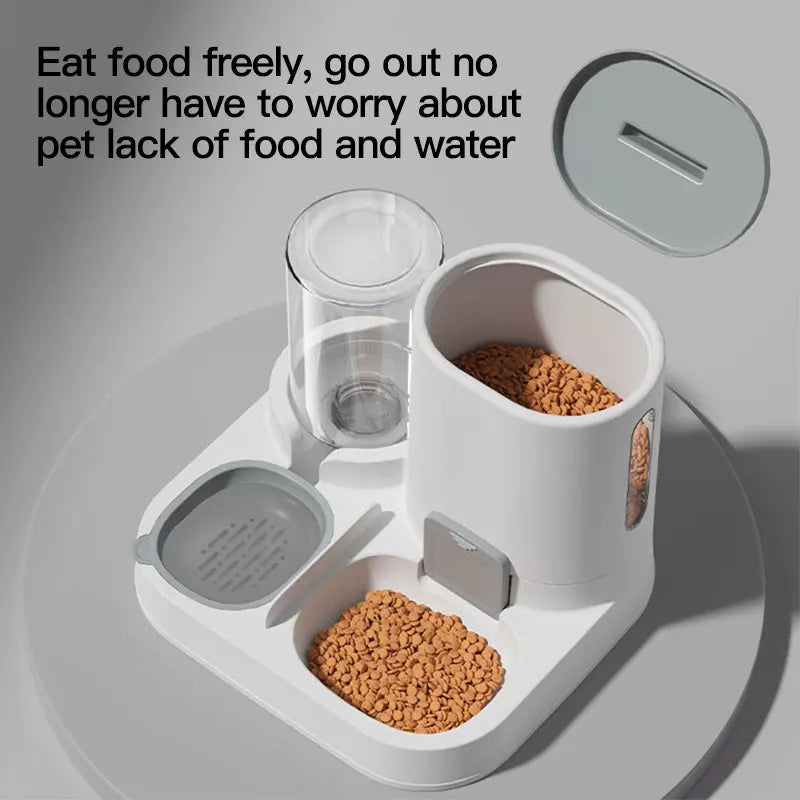 Comedouro e Bebedouro Automático por Gravidade para Gatos