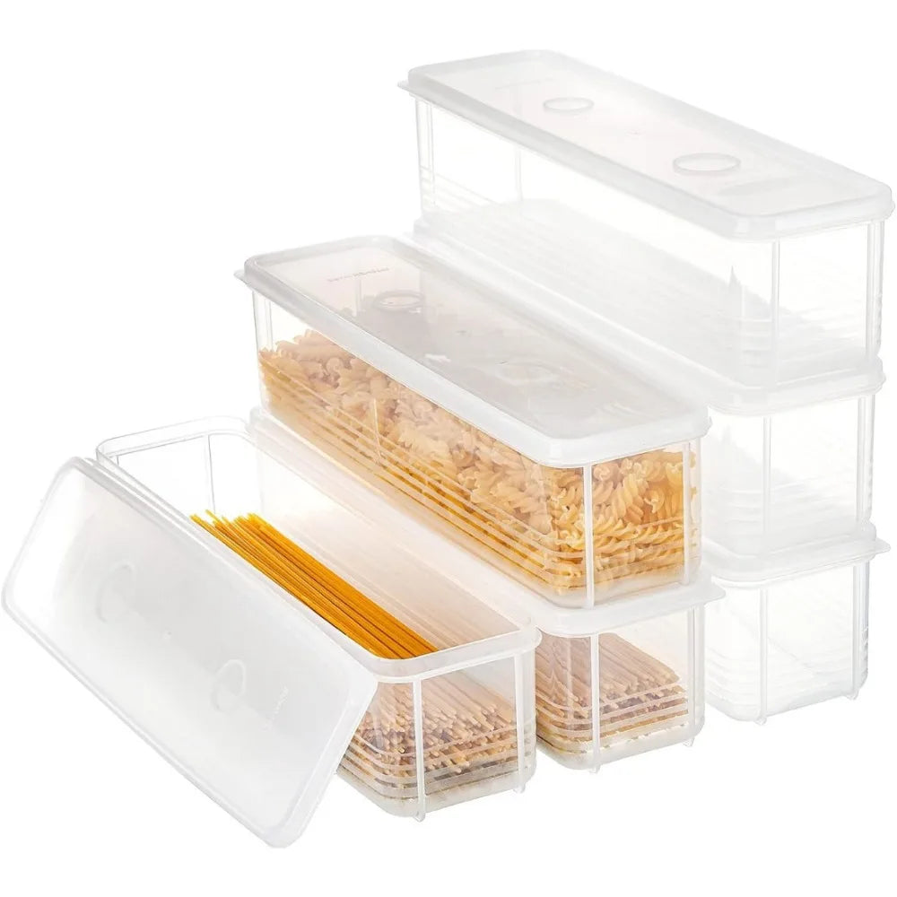 Kit com 4 Potes Herméticos para Massa e Alimentos