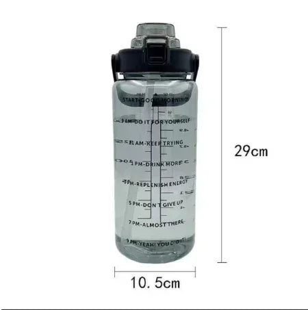 Garrafa de Água 2L com Canudo