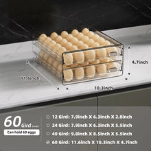 Organizador de Ovos para Geladeira com Gavetas