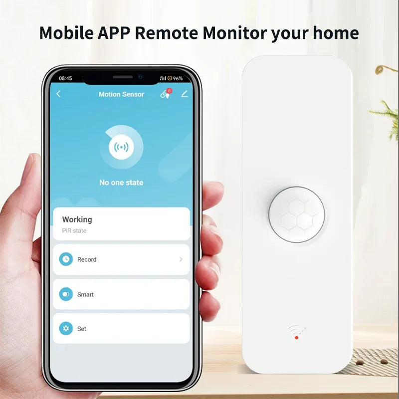 Sensor de Movimento Inteligente Tuya Wi-Fi / Zigbee para Automação Residencial