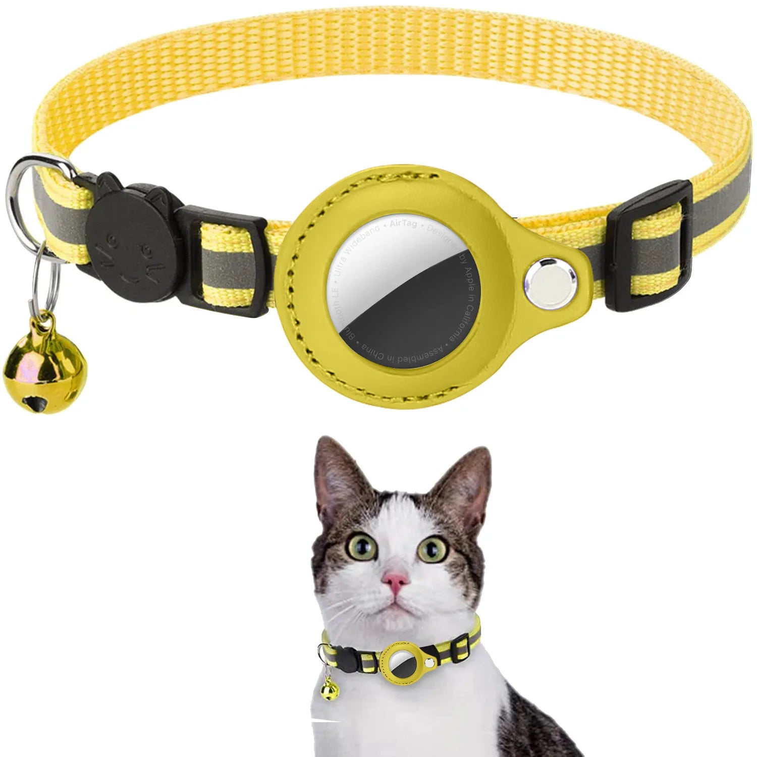 Coleira para Gato com Suporte para AirTag