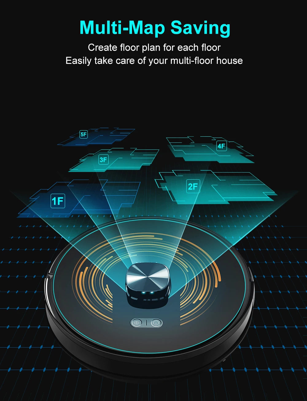 Robô Aspirador Inteligente ABIR K30 com Base Autoesvaziável