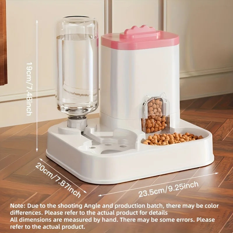 Comedouro e Bebedouro Automático por Gravidade para Gatos