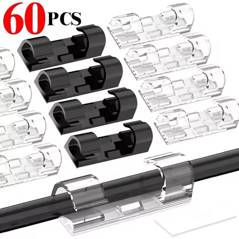 Clips Organizador de Cabos Autoadesivos