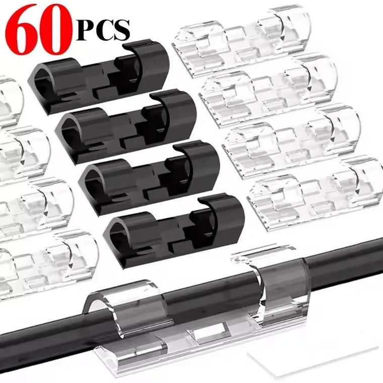 Clips Organizador de Cabos Autoadesivos