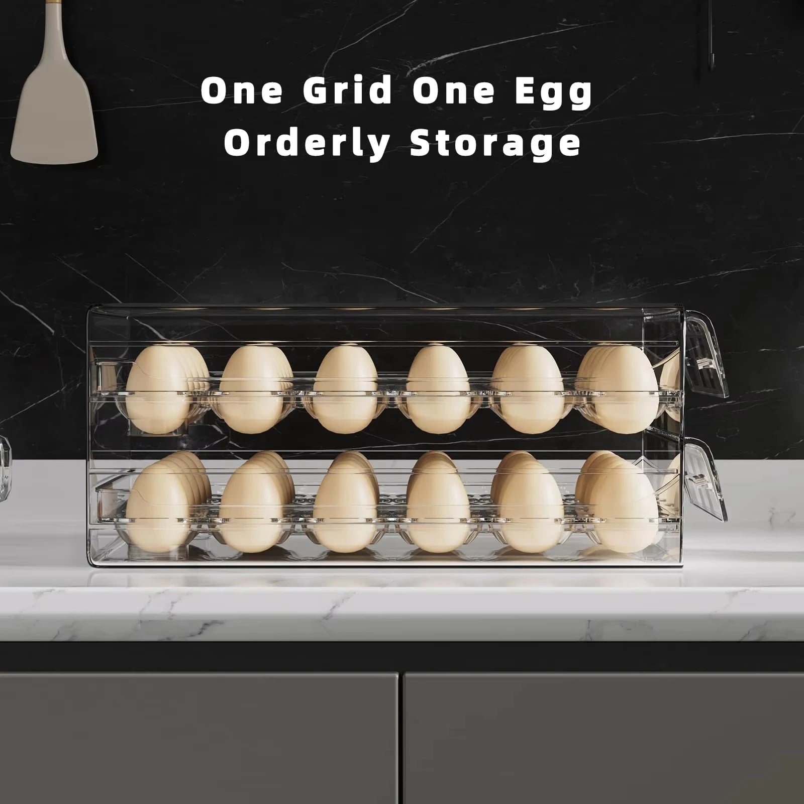 Organizador de Ovos para Geladeira com Gavetas