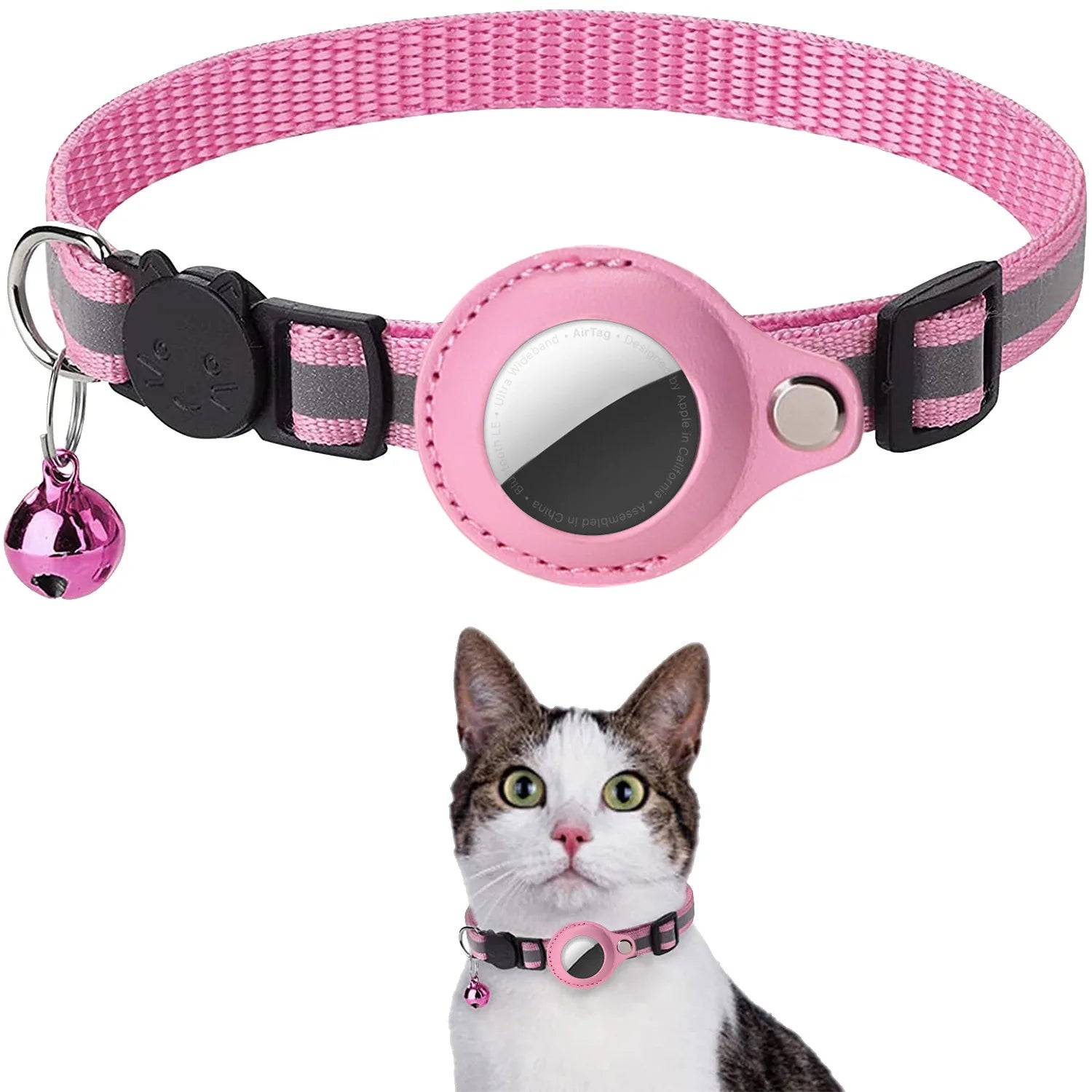 Coleira para Gato com Suporte para AirTag