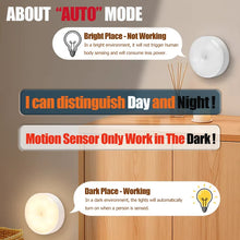 Luz Noturna LED Recarregável com Sensor de Movimento
