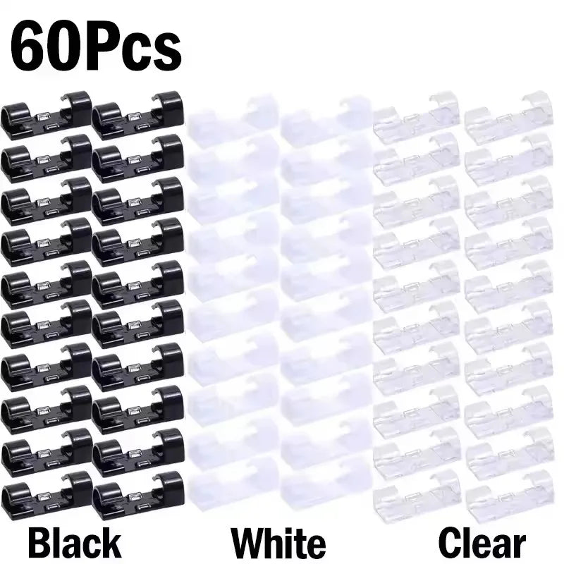 Clips Organizador de Cabos Autoadesivos