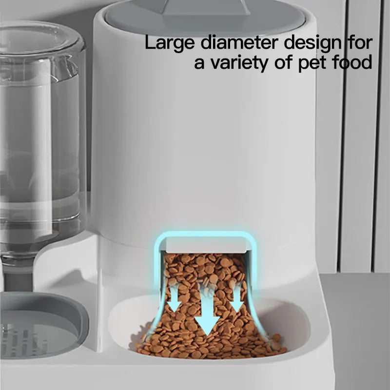Comedouro e Bebedouro Automático por Gravidade para Gatos