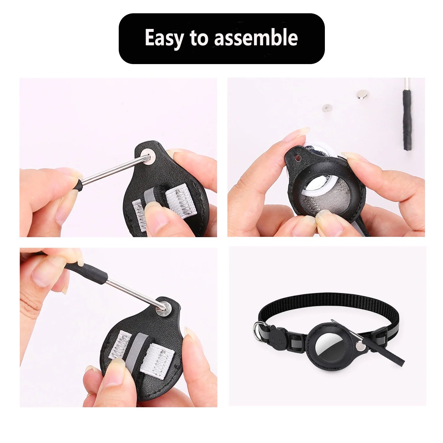 Coleira para Gato com Suporte para AirTag