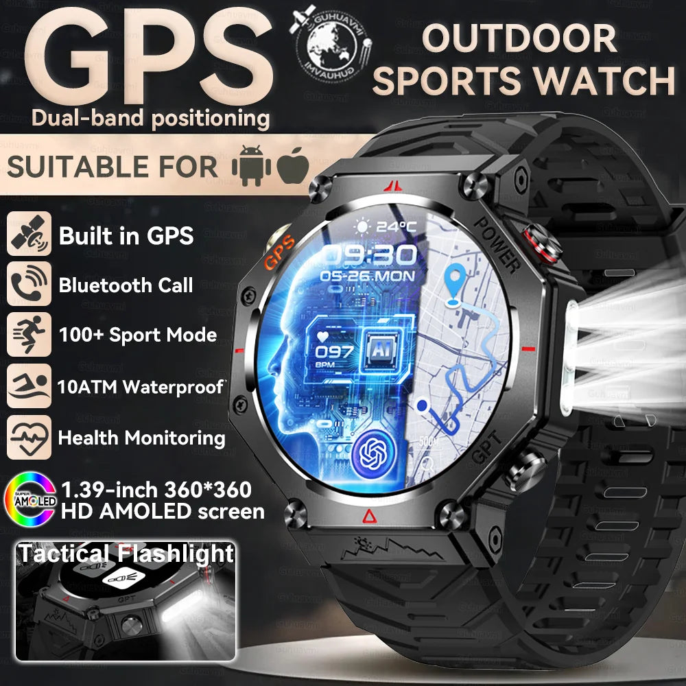 Smartwatch T-Rex 3 com GPS, Bússola e Tela AMOLED