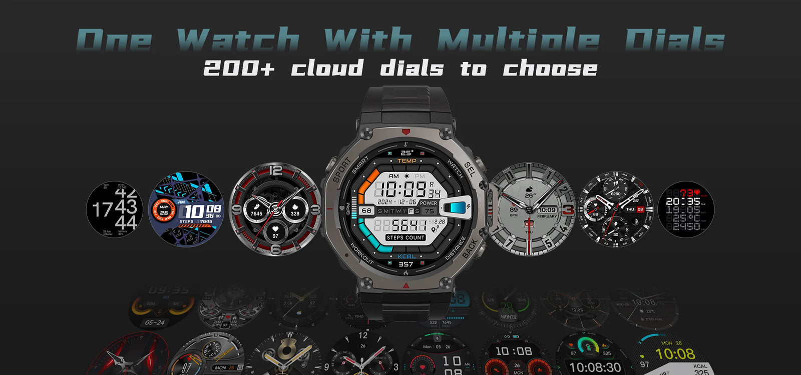 Smartwatch T-Rex 3 Ultra com GPS de Banda Dupla e Tela AMOLED