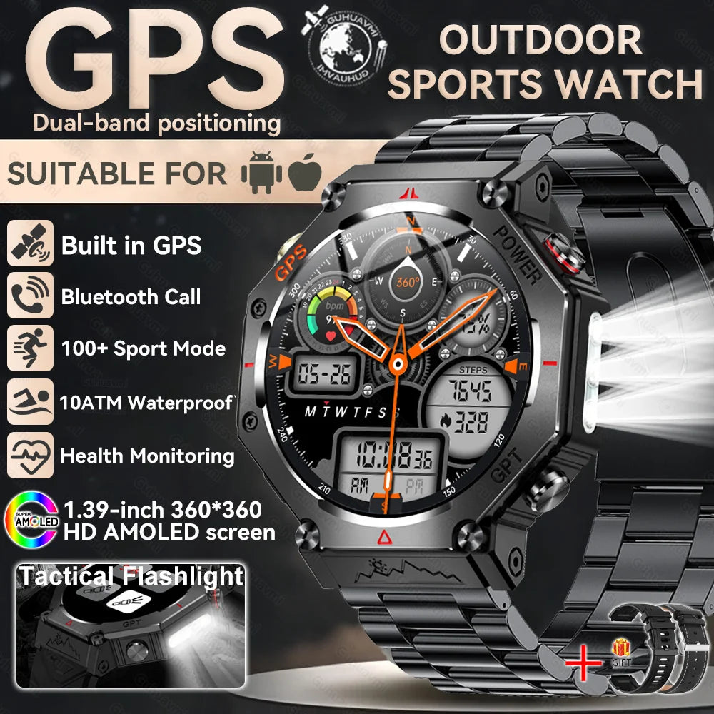 Smartwatch T-Rex 3 com GPS, Bússola e Tela AMOLED