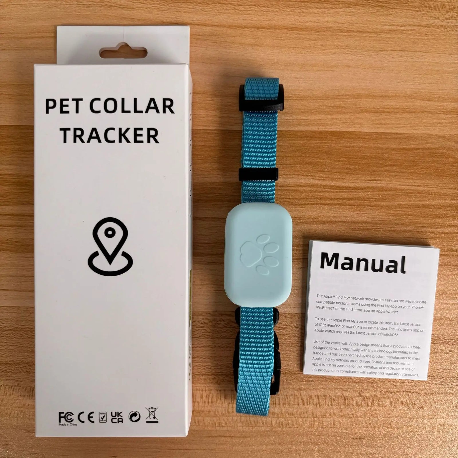 Rastreador Pet para Coleira Compatível com Apple Buscara