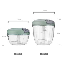 Mini Processador Manual para Alho e Legumes