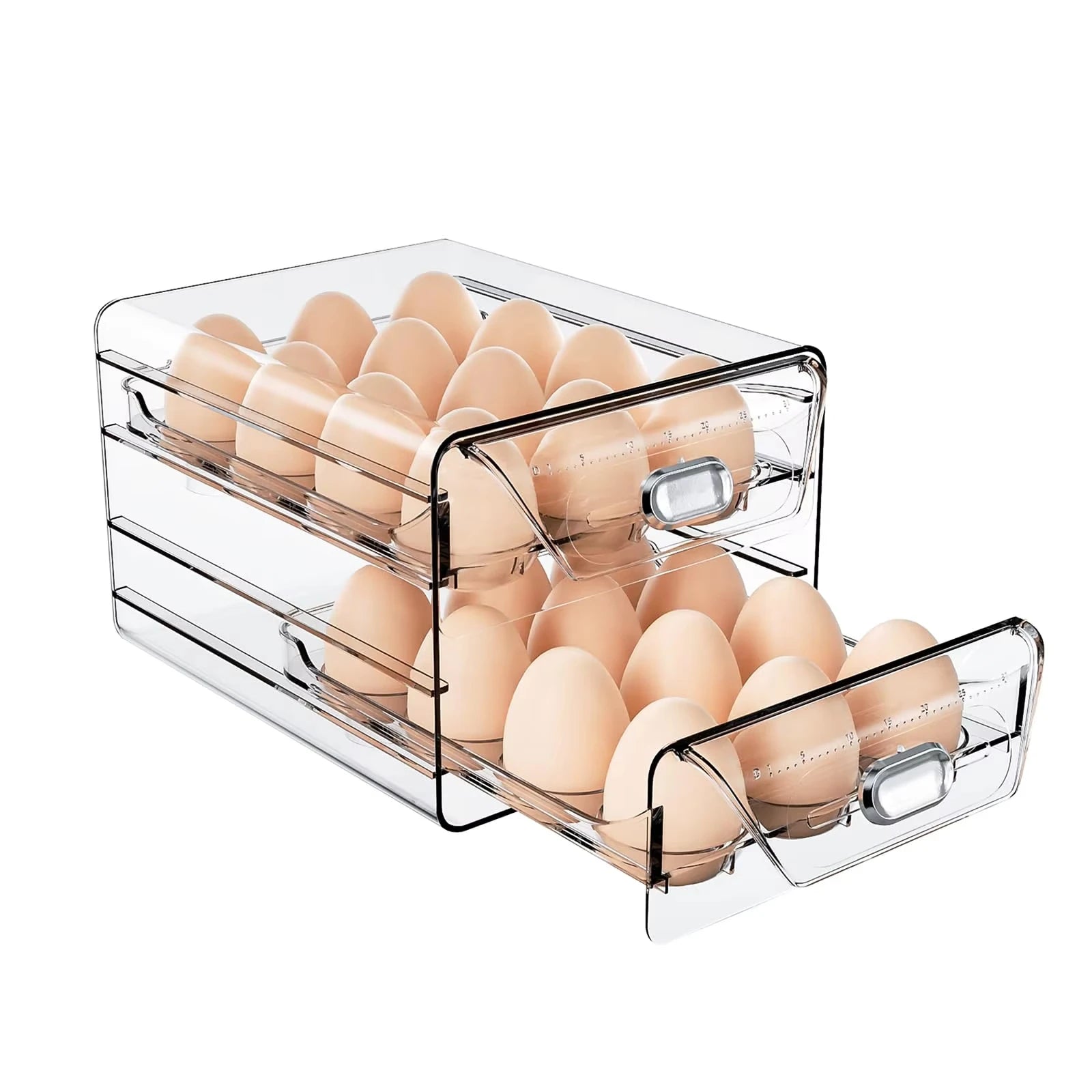Organizador de Ovos para Geladeira com Gavetas