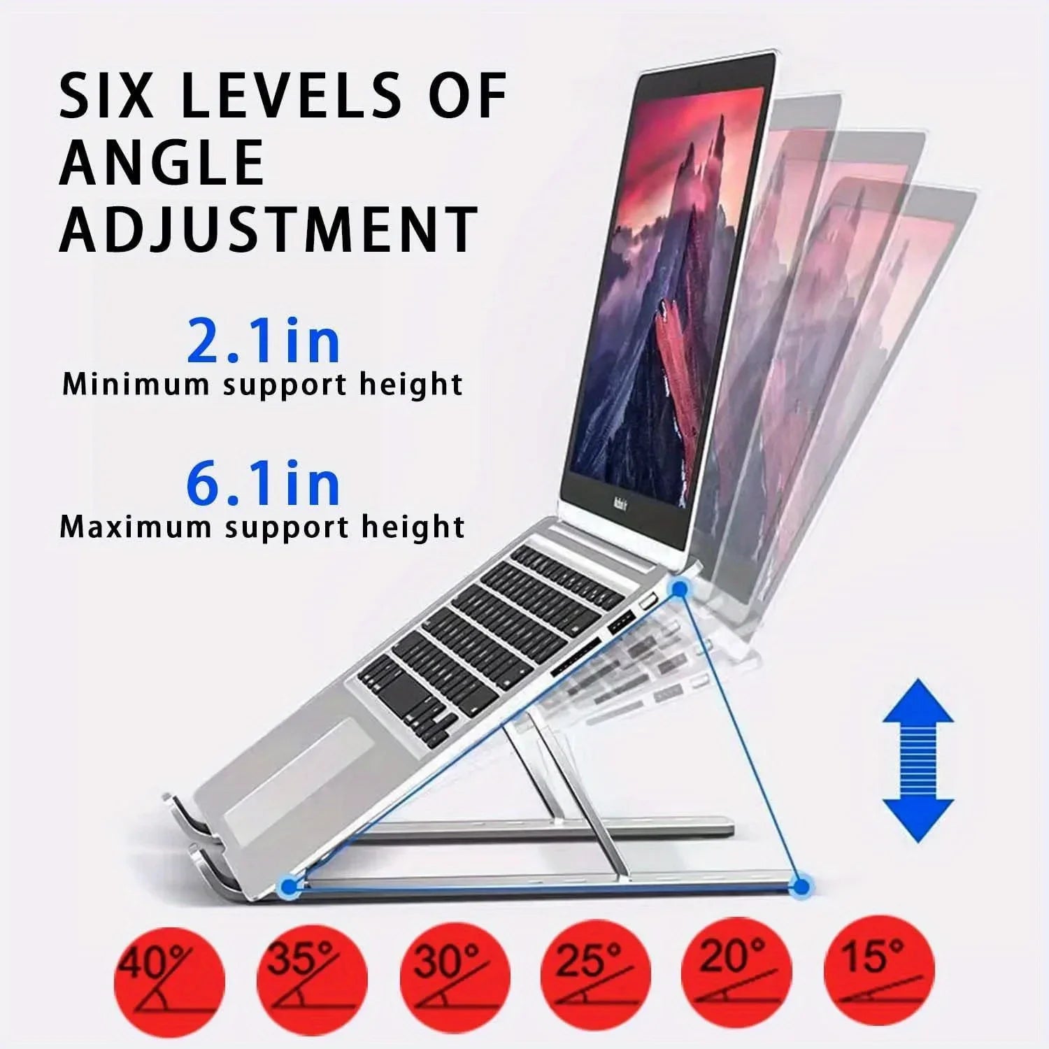 Suporte Ajustável de Alumínio para Notebook