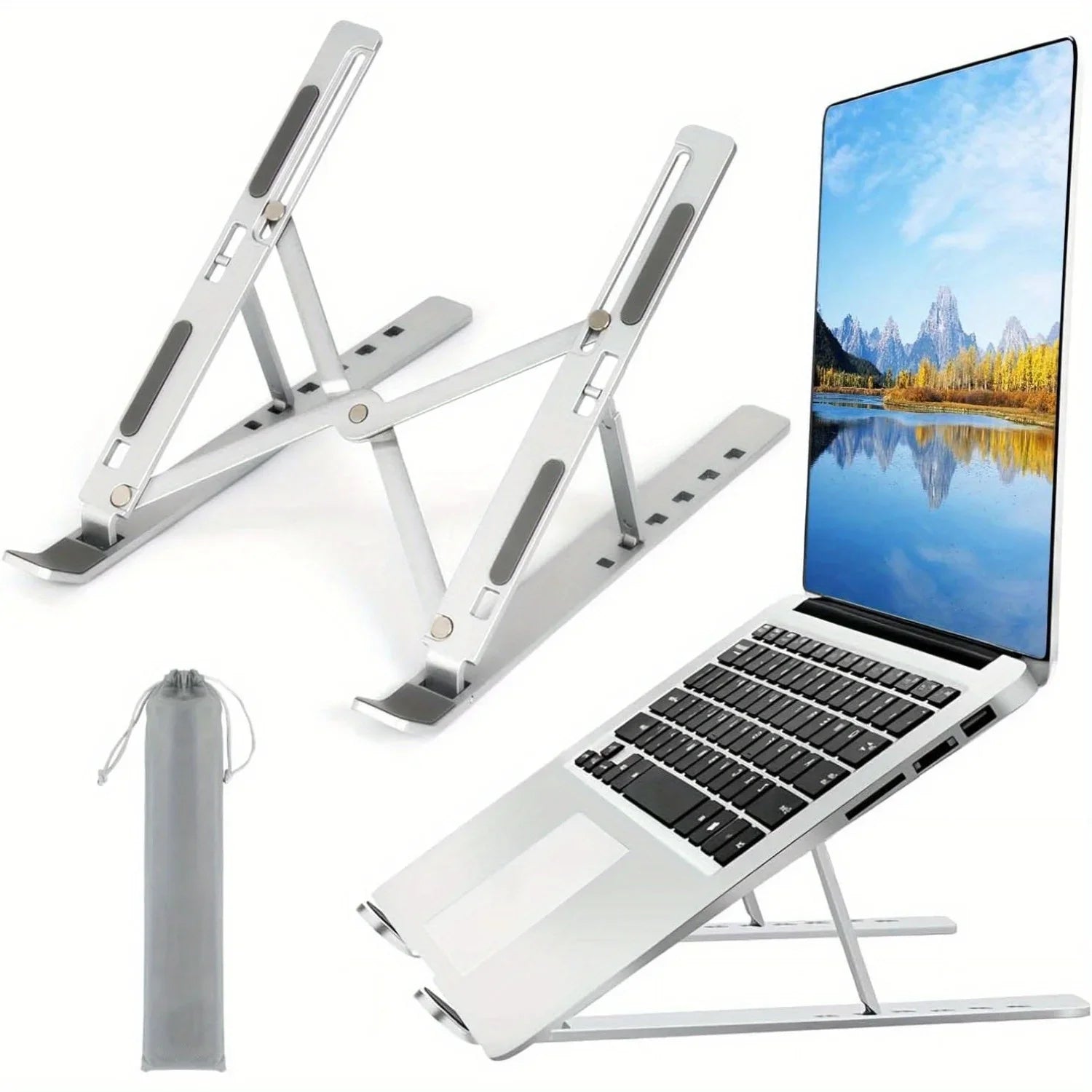 Suporte Ajustável de Alumínio para Notebook