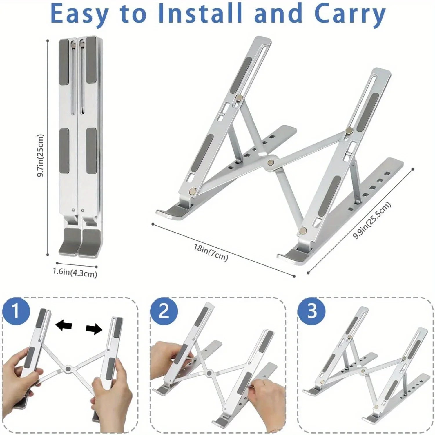 Suporte Ajustável de Alumínio para Notebook