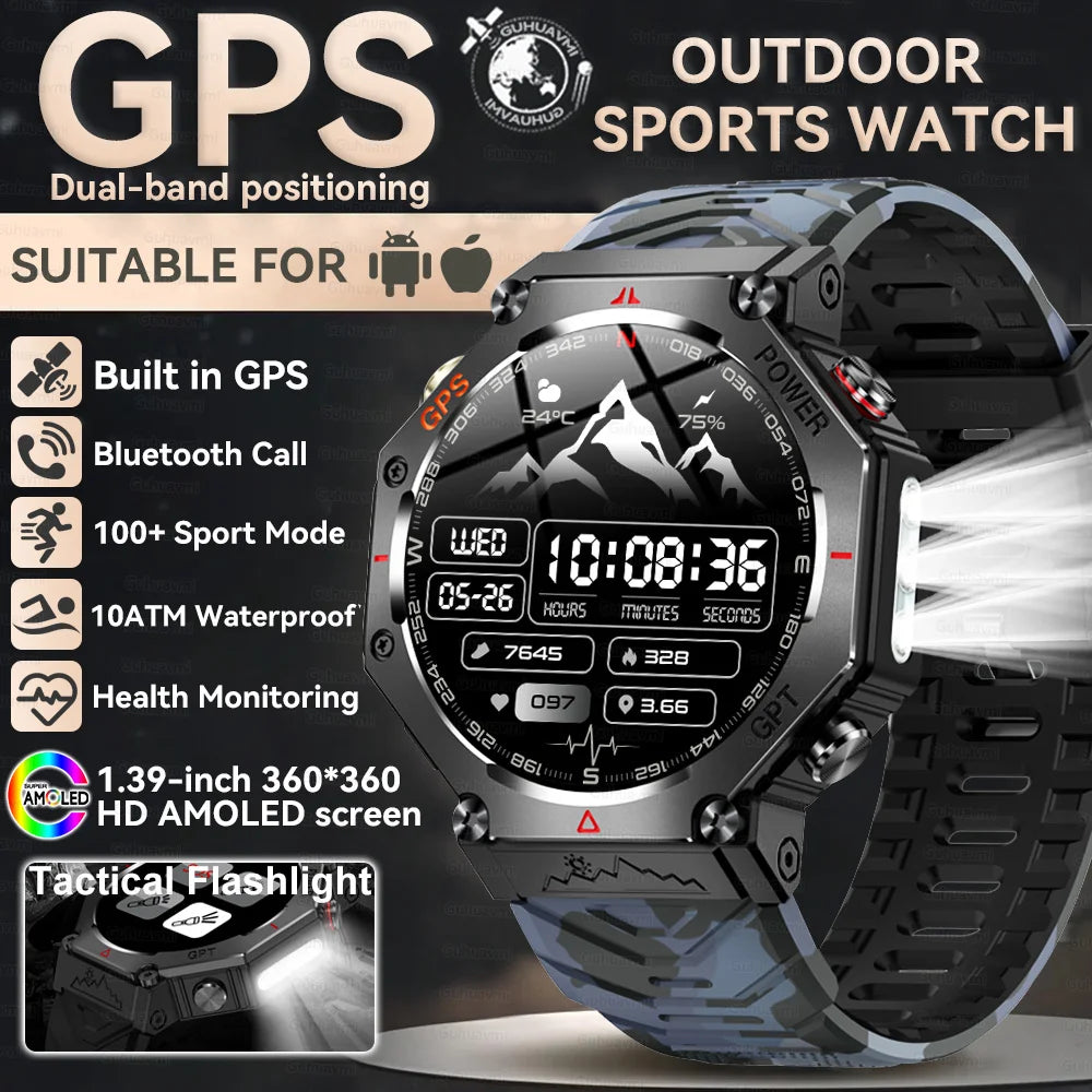 Smartwatch T-Rex 3 com GPS, Bússola e Tela AMOLED